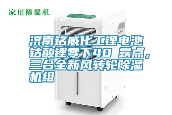 濟(jì)南銘威化工鋰電池鈷酸鋰零下40℃露點(diǎn)，三臺全新風(fēng)轉(zhuǎn)輪除濕機(jī)組