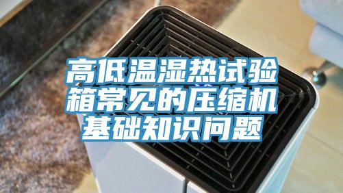 高低溫濕熱試驗箱常見的壓縮機基礎知識問題